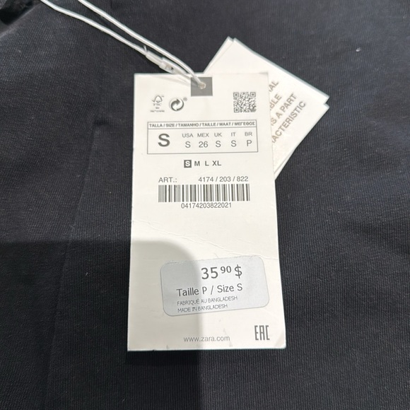 Zara women’s jumpsuit shorts size S BNWT - Picture 4 of 4